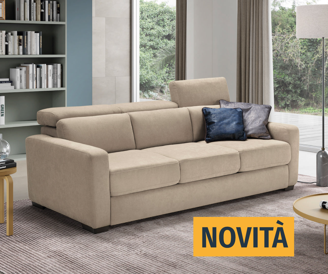 MORGANA divano 3 posti max - apertura letto KOMODO