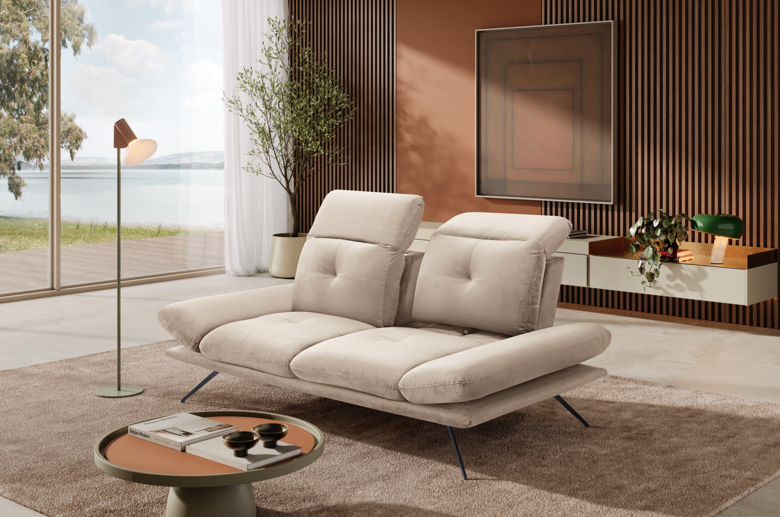 Divano 2 Posti Miranda – Komodo | Tessuto Viky, Made in Italy - Collezione 2026