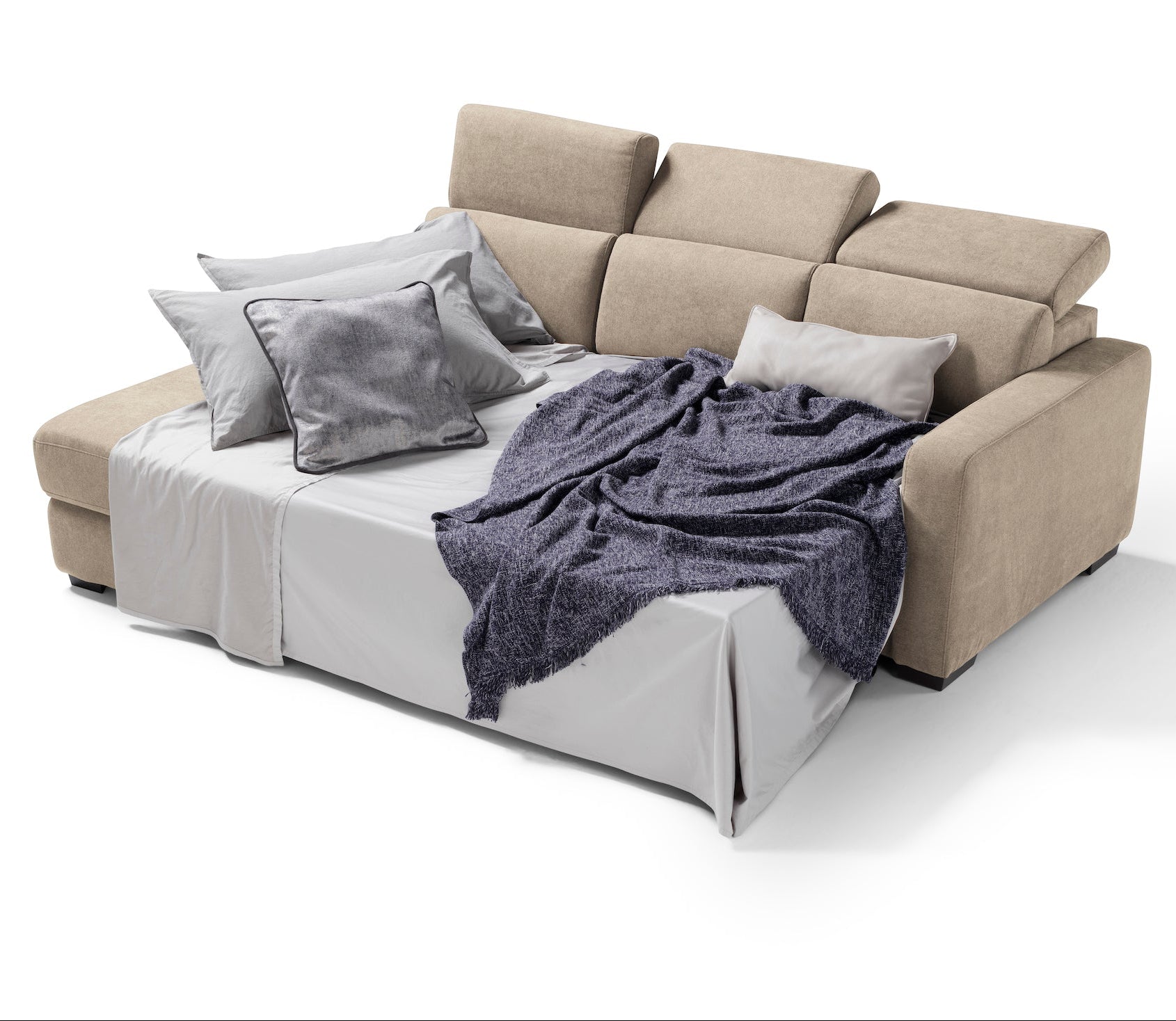 Canapé méridienne TALENTO, 3 places max - Ouverture lit KOMODO