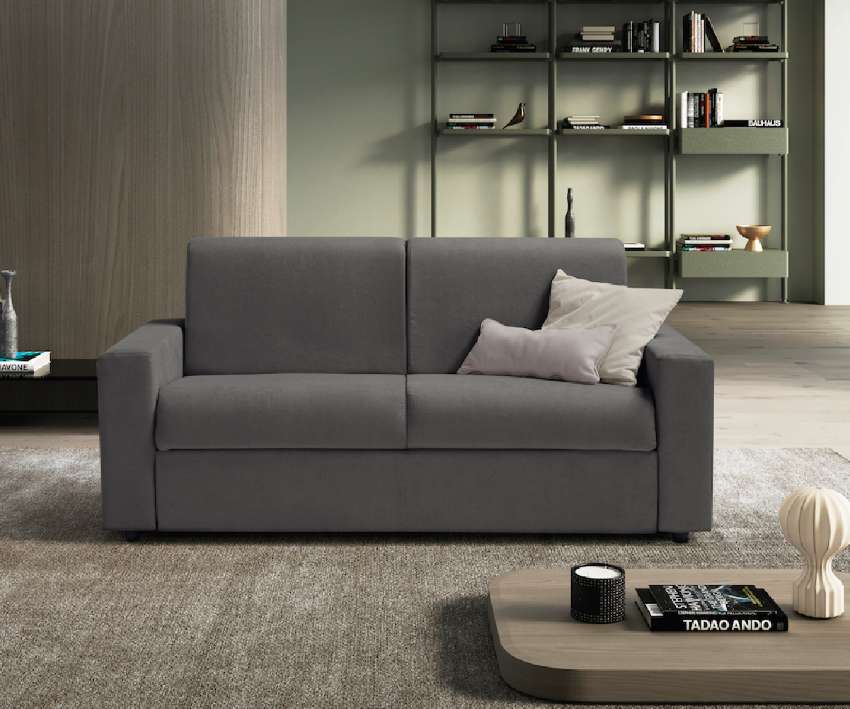 GIULIA Divano Letto KOMODO - GRIGIO SCURO Pronta Consegna