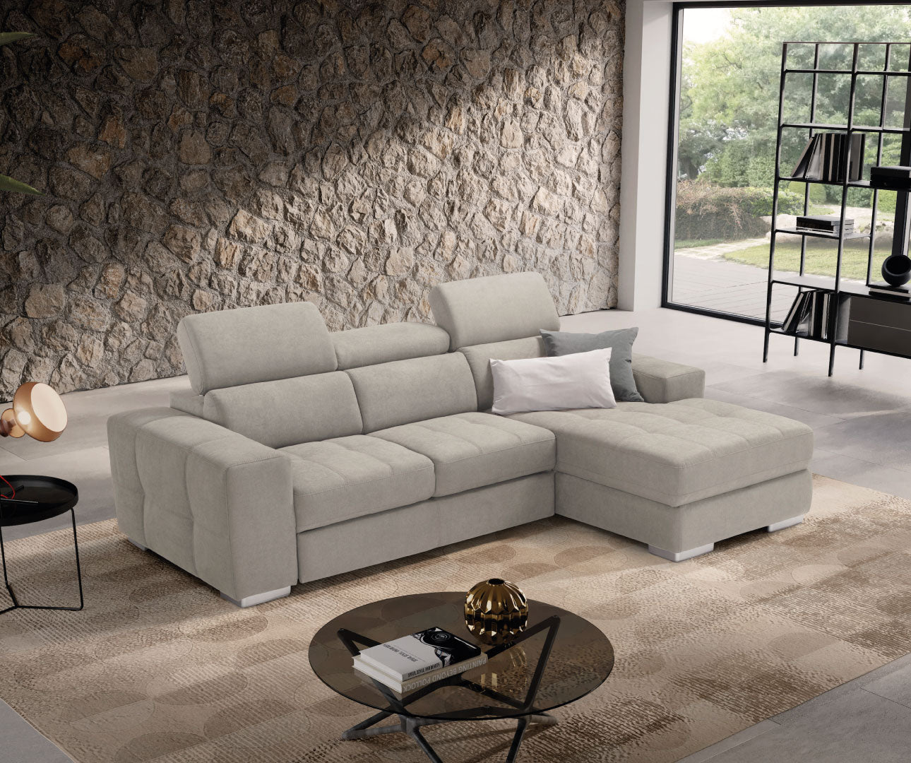 Komodo - MARTINA CHAISE LONGUE carrello letto estraibile