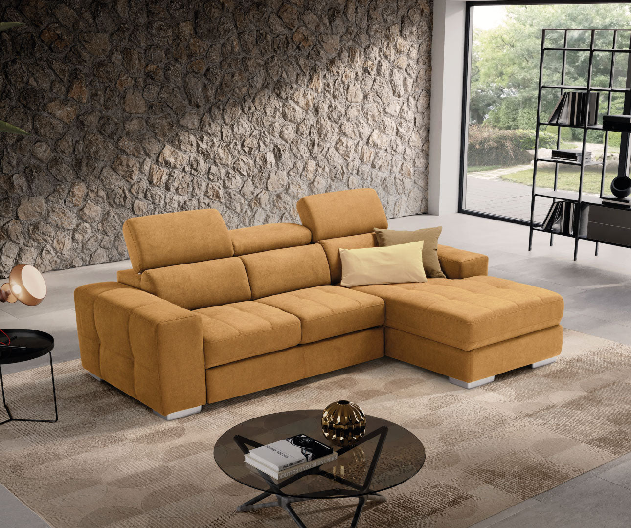 Komodo - MARTINA CHAISE LONGUE carrello letto estraibile