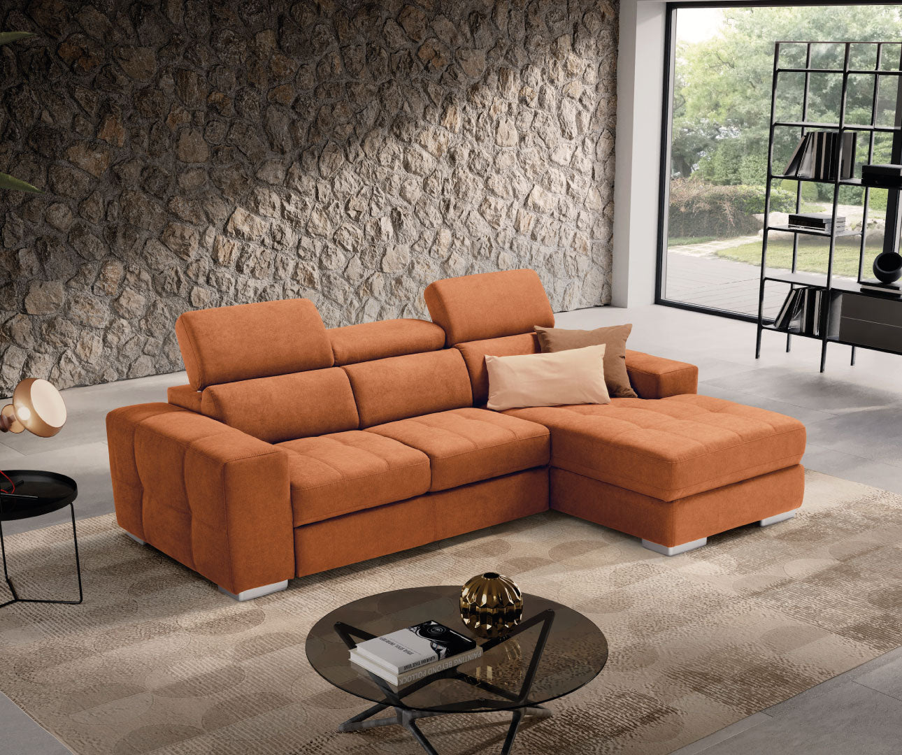 Komodo - MARTINA CHAISE LONGUE carrello letto estraibile