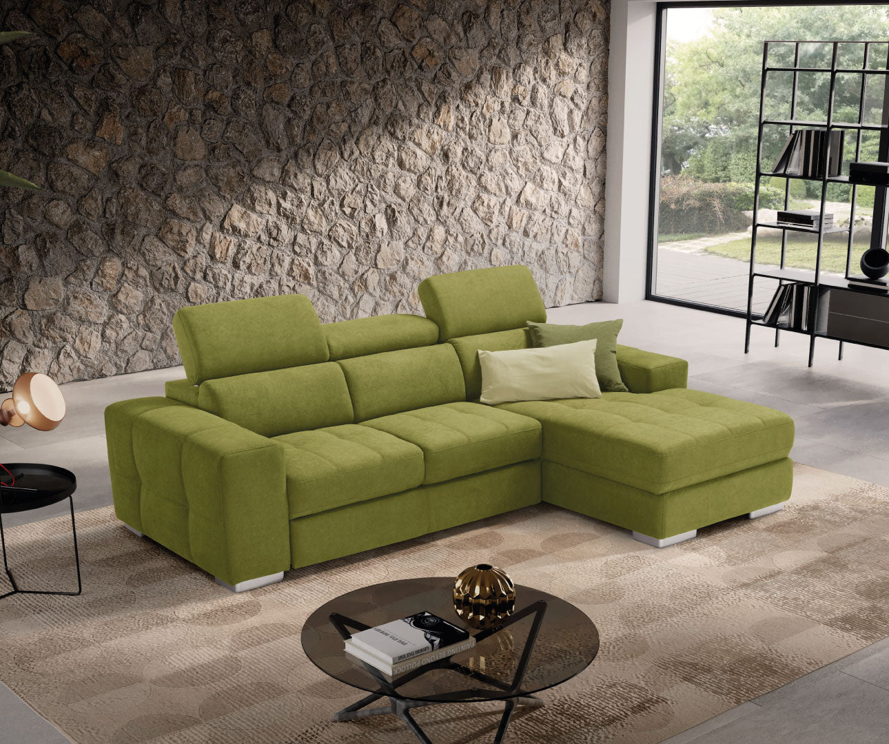 Komodo - MARTINA CHAISE LONGUE carrello letto estraibile