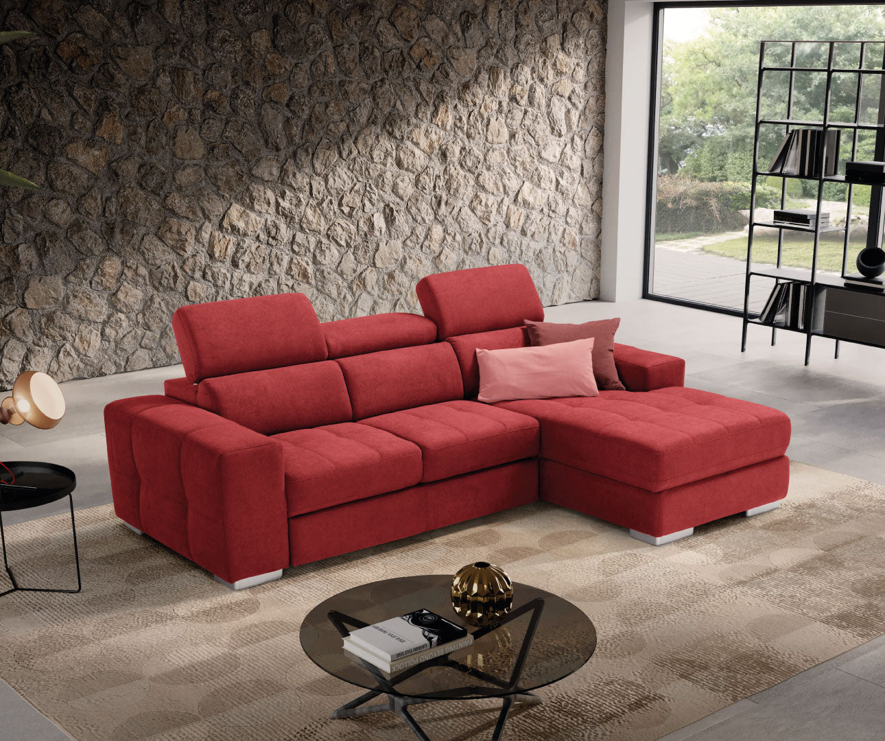 Komodo - MARTINA CHAISE LONGUE carrello letto estraibile