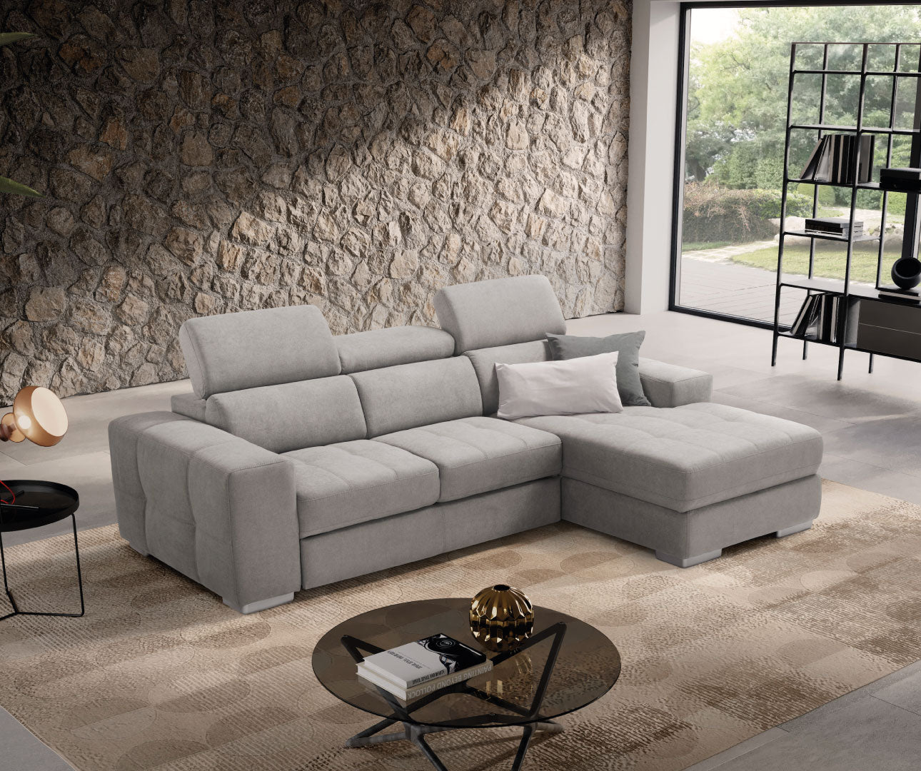 Komodo - MARTINA CHAISE LONGUE carrello letto estraibile