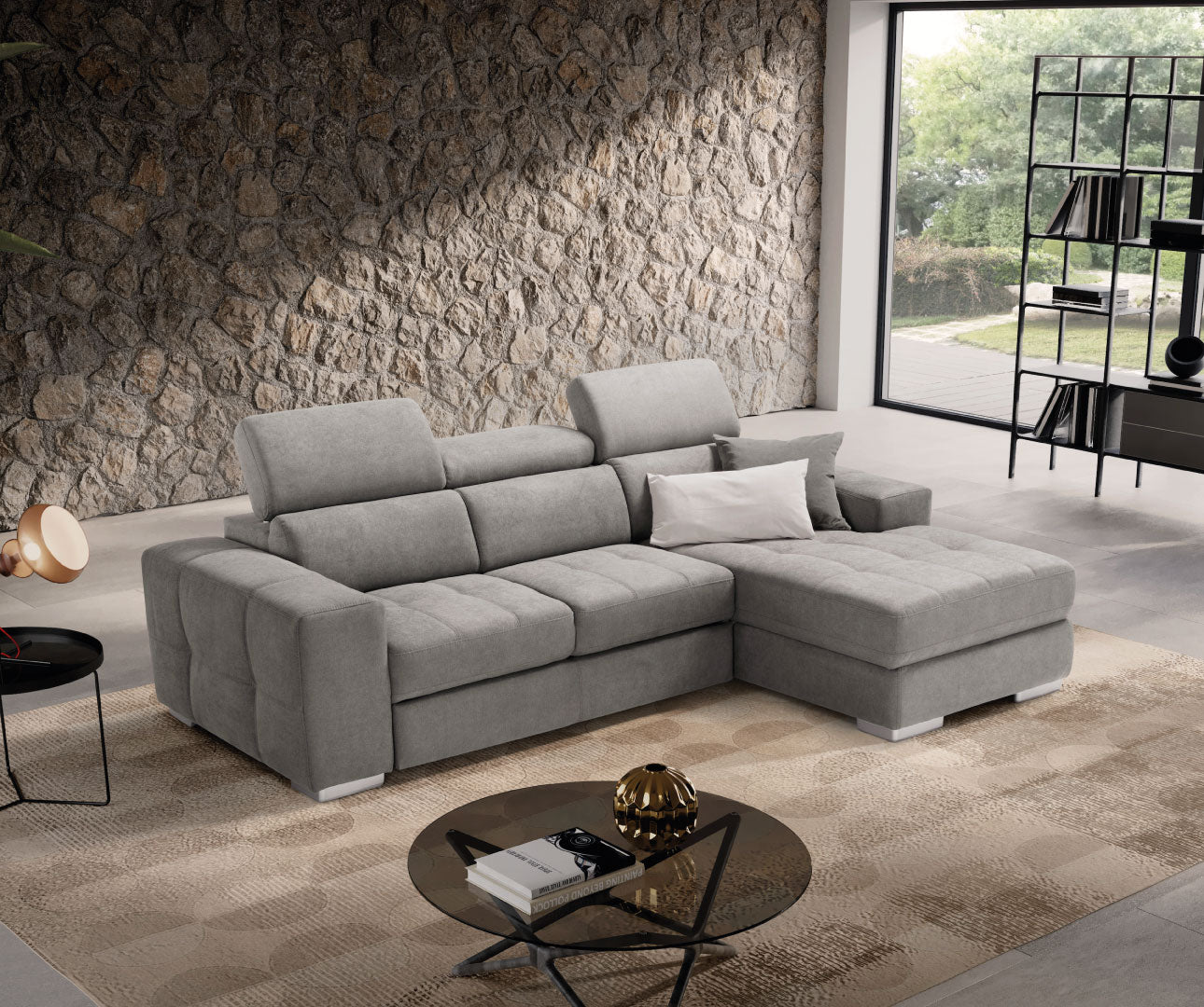 Komodo - MARTINA CHAISE LONGUE carrello letto estraibile