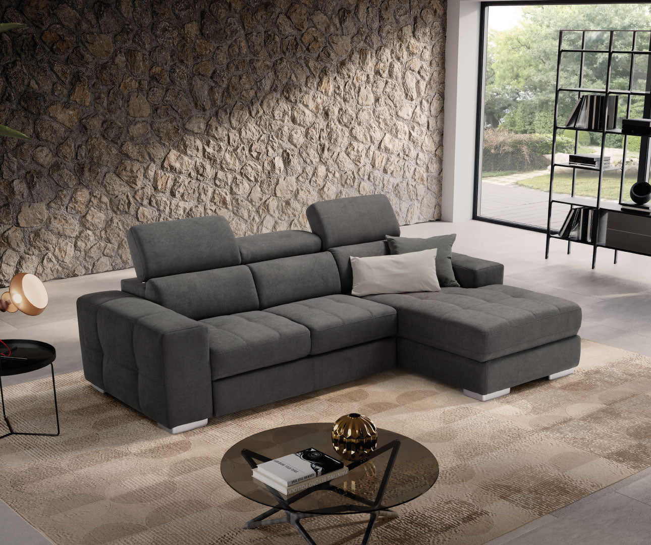 Komodo - MARTINA CHAISE LONGUE carrello letto estraibile