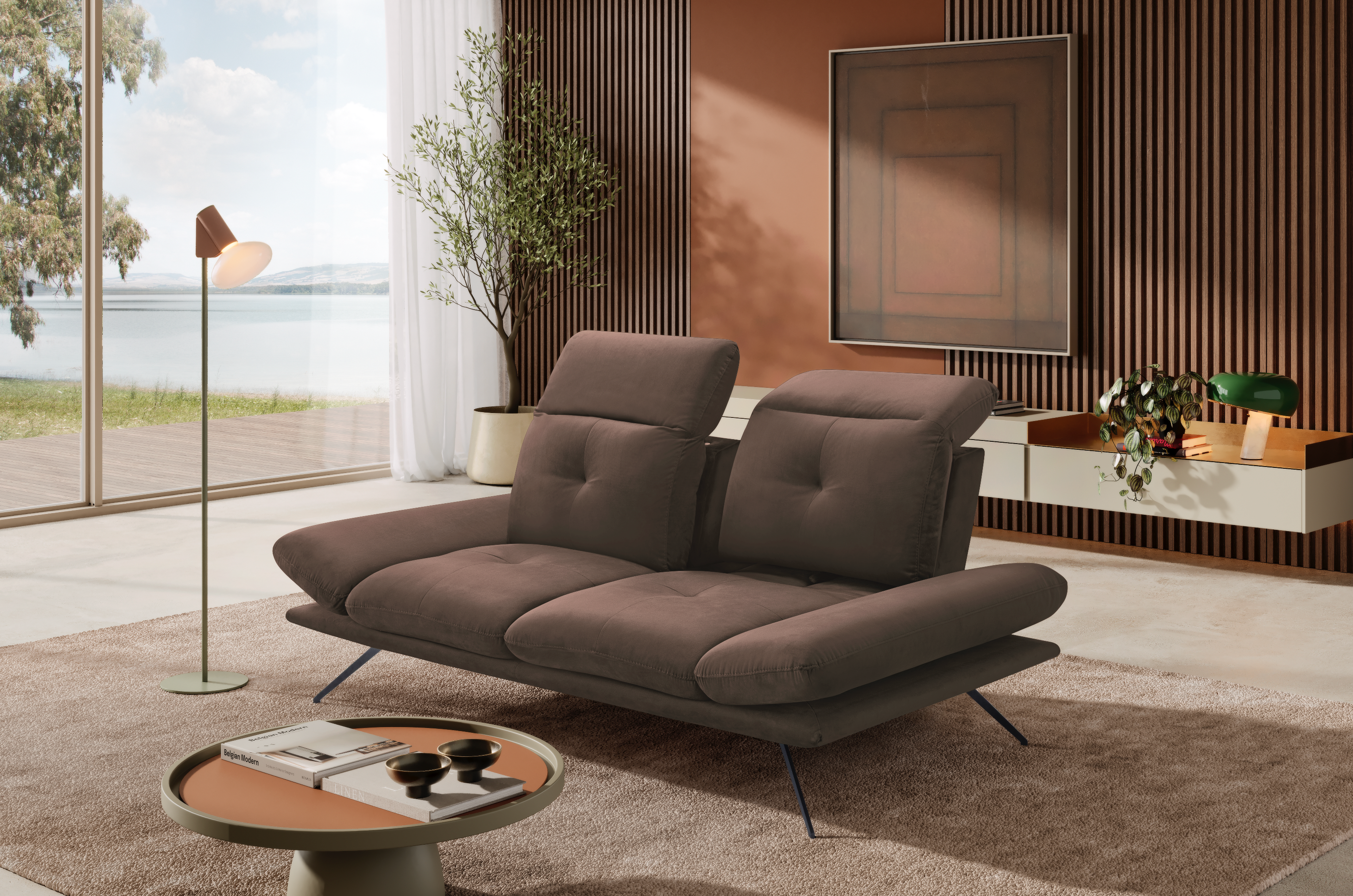 Divano 2 Posti Miranda – Komodo | Tessuto Viky, Made in Italy - Collezione 2026