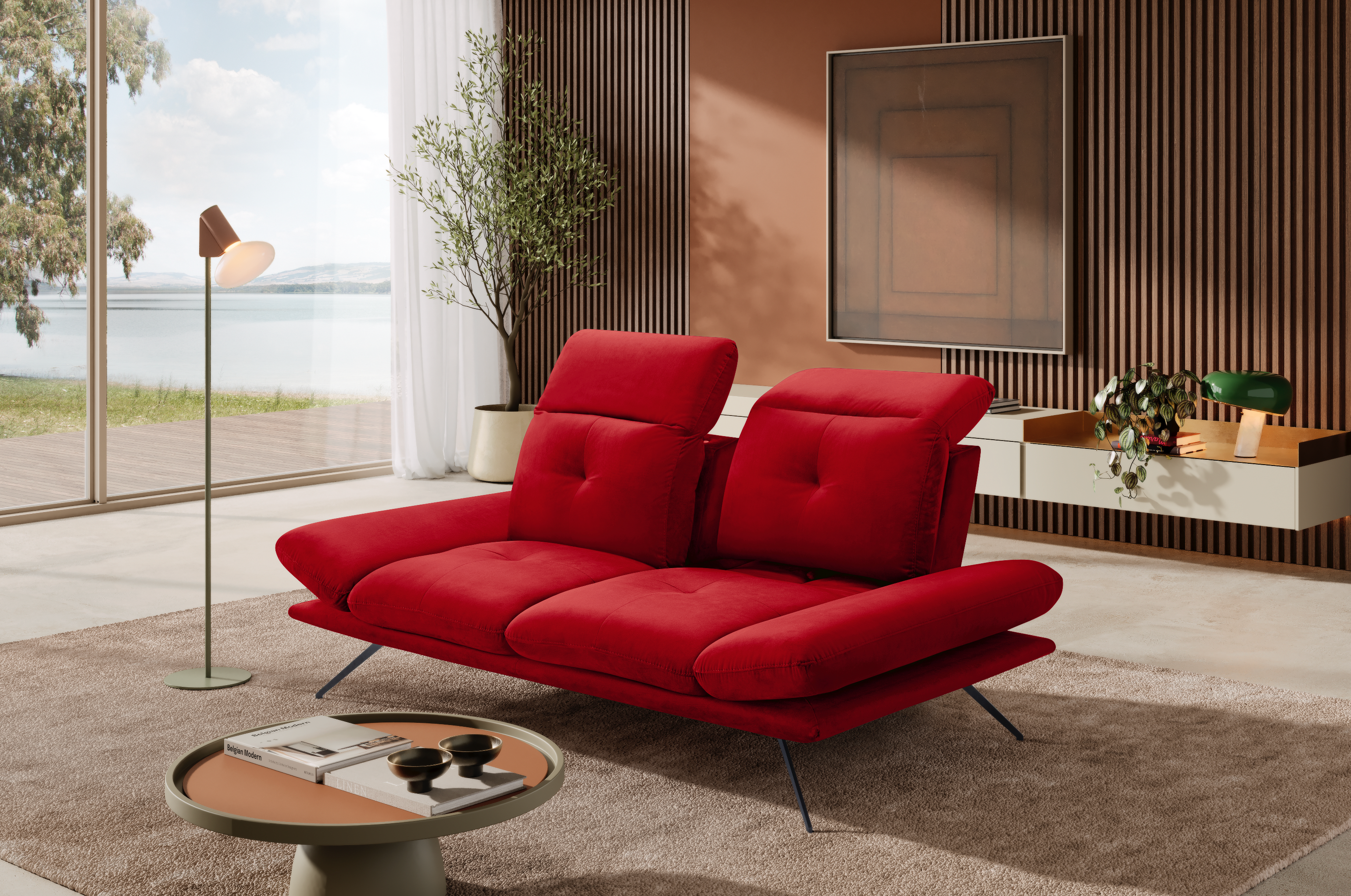 Divano 2 Posti Miranda – Komodo | Tessuto Viky, Made in Italy - Collezione 2026