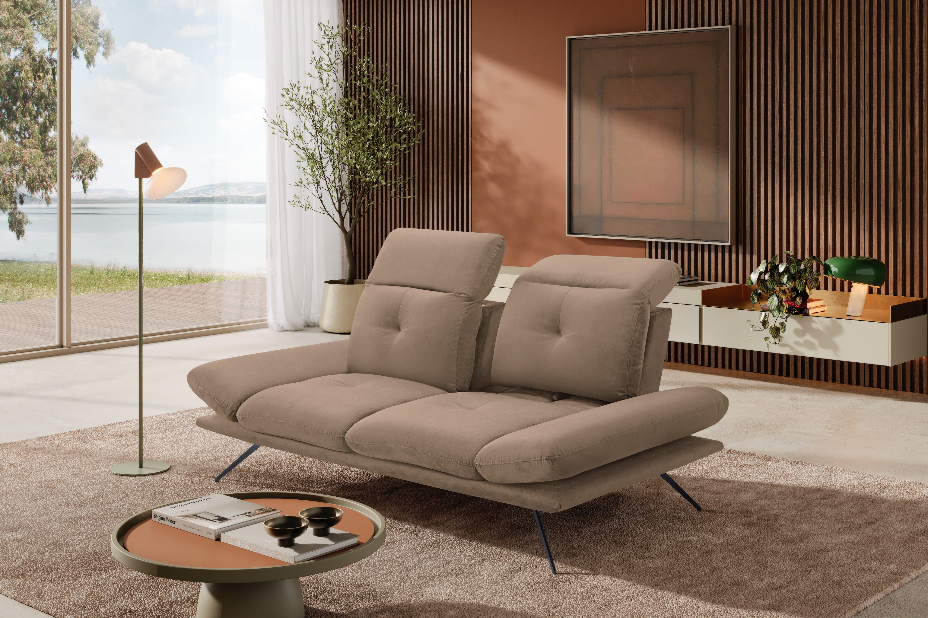 Divano 2 Posti Miranda – Komodo | Tessuto Viky, Made in Italy - Collezione 2026