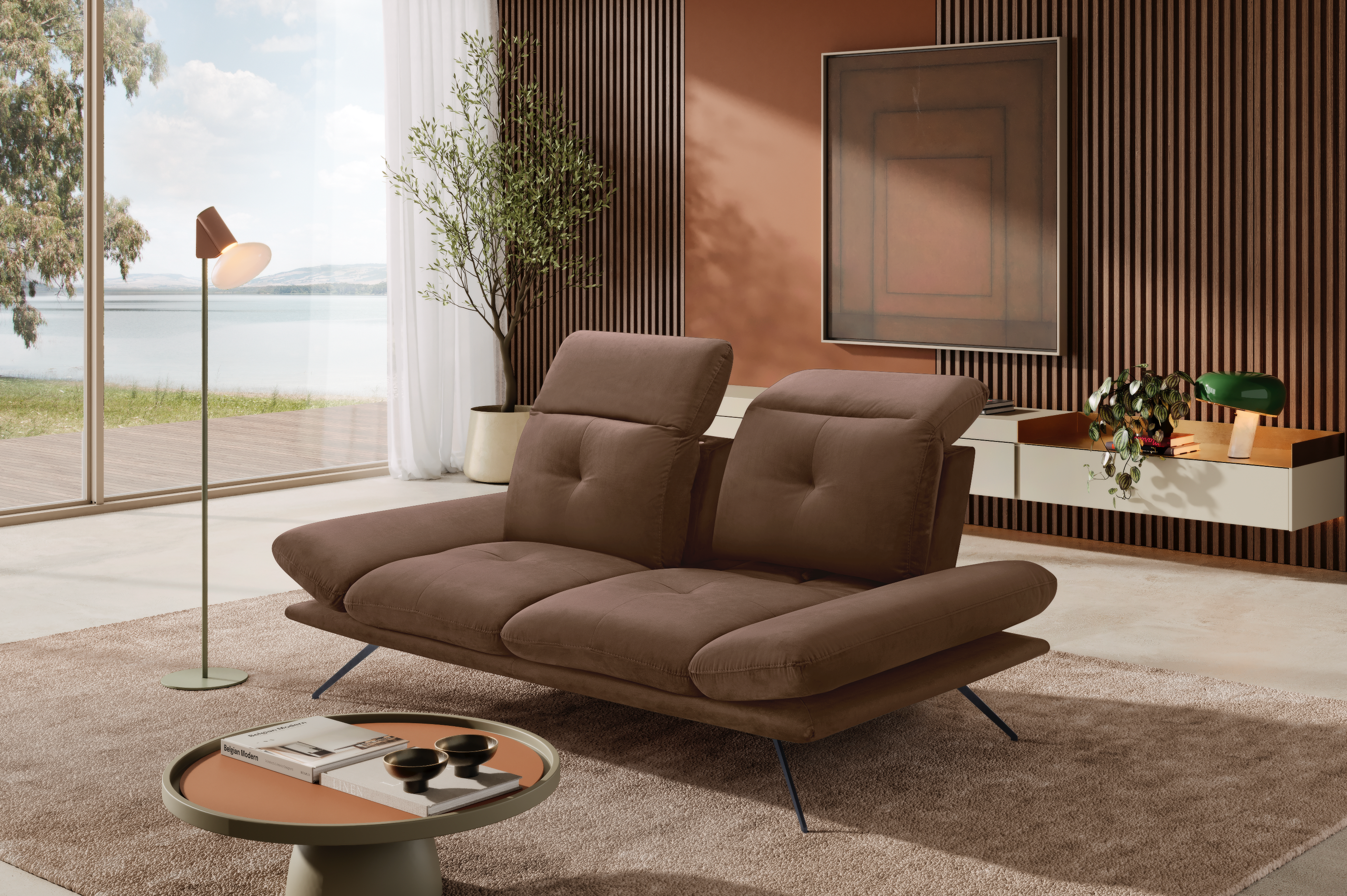 Divano 2 Posti Miranda – Komodo | Tessuto Viky, Made in Italy - Collezione 2026