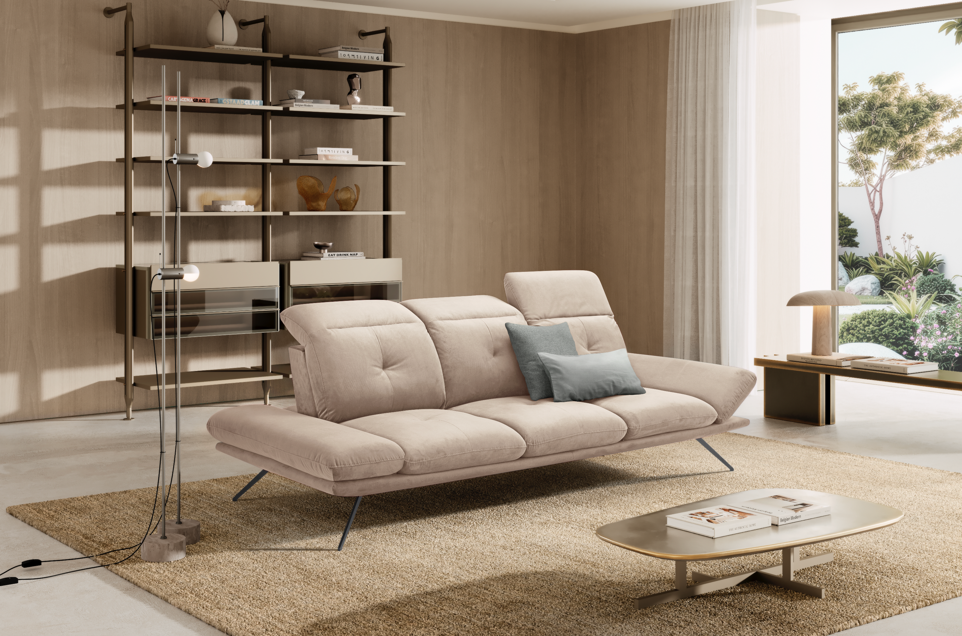 Divano 3 Posti Miranda – Komodo | Tessuto Viky, Made in Italy - Collezione 2026