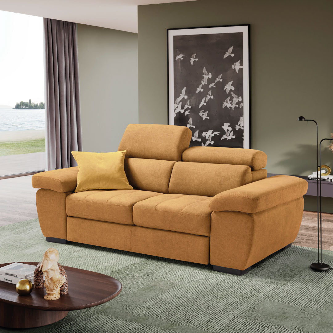 Divano A L Divano Posti Con Chaise Longue Tessuto Grigio